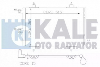 KALE OTO RADYATOR 385600 -  Конденсатор, кондиционер